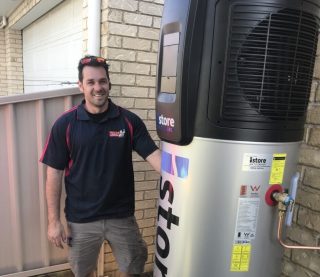 iStore heat pump hot water system